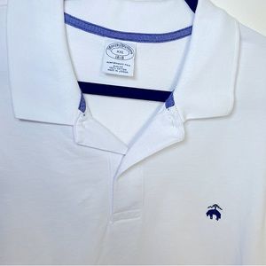Brooks Brothers white long sleeve polo shirt
